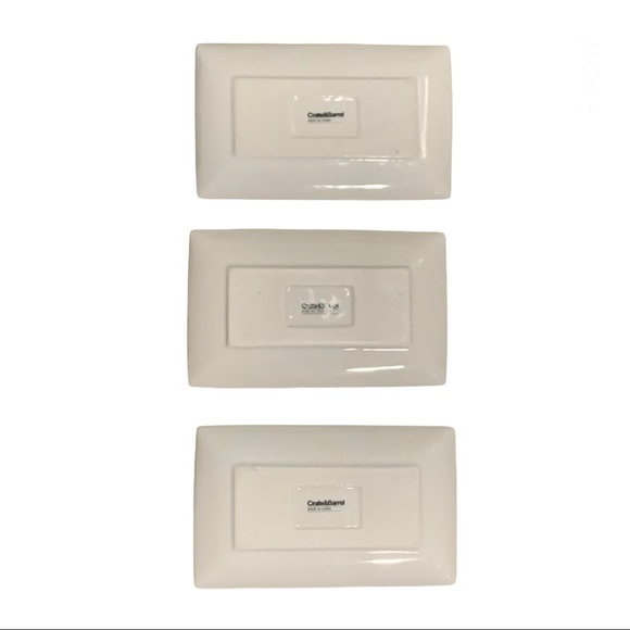 Crate&Barrel Set of 3 Beer Rectangle Plates Bock/Hefeweizen/ Lambic - Picture 2 of 6